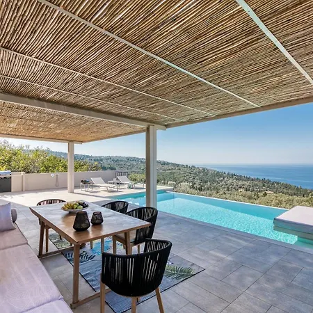 빌라 Stunning Lefkada - 2 Bedrooms - Souyadora - Infinty Pool - Far Reaching Sea Views